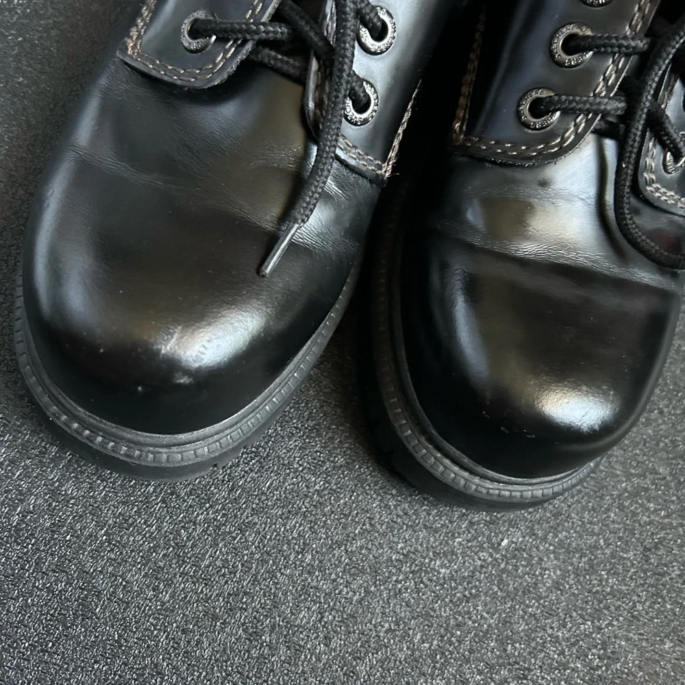 Skechers Men's Black Lace-Up Oxfords Vintage Jammers - Picture 6 of 16